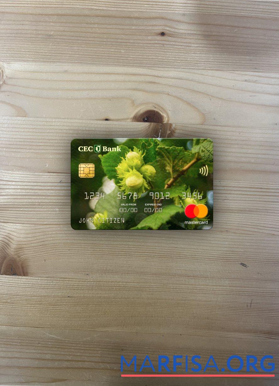 Printable Romania CEC Bank mastercard photolook front real example